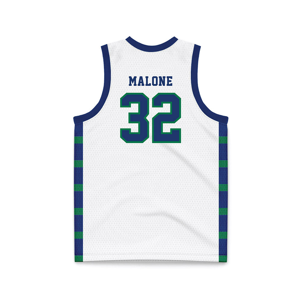 FGCU - NCAA Men's Basketball : Isaiah Malone - White Basketball Jersey-1