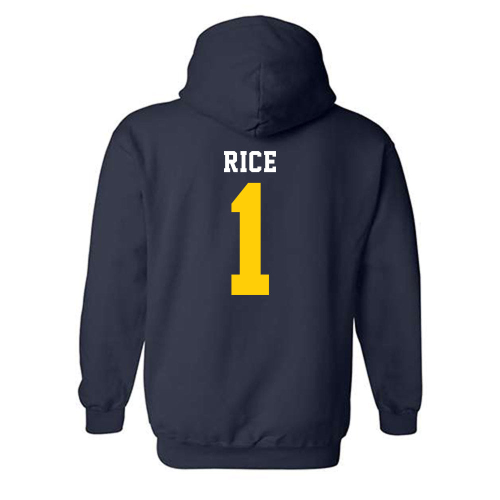 UCO - NCAA Football : Willie Rice - Classic Shersey Hooded Sweatshirt-1