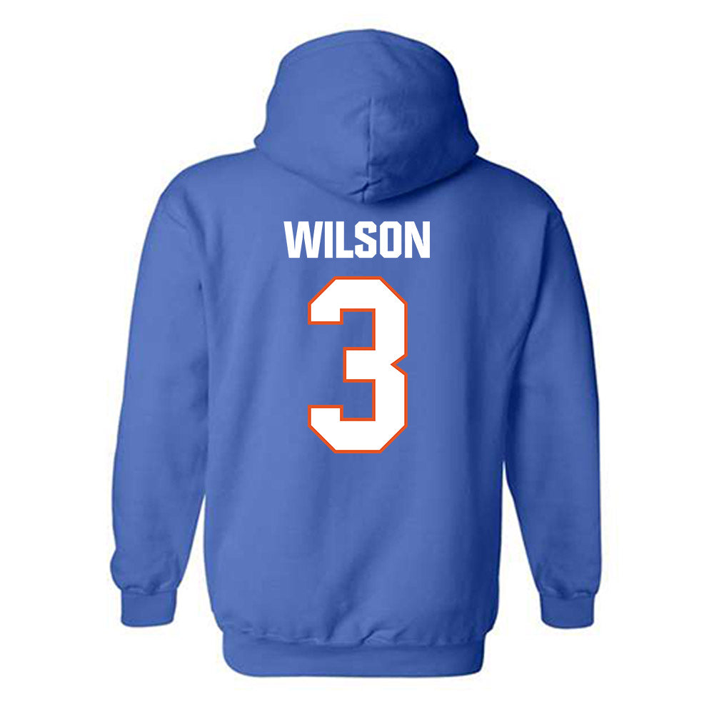 Virginia State - NCAA Football : Jeffrey Wilson - Classic Shersey Hooded Sweatshirt-1