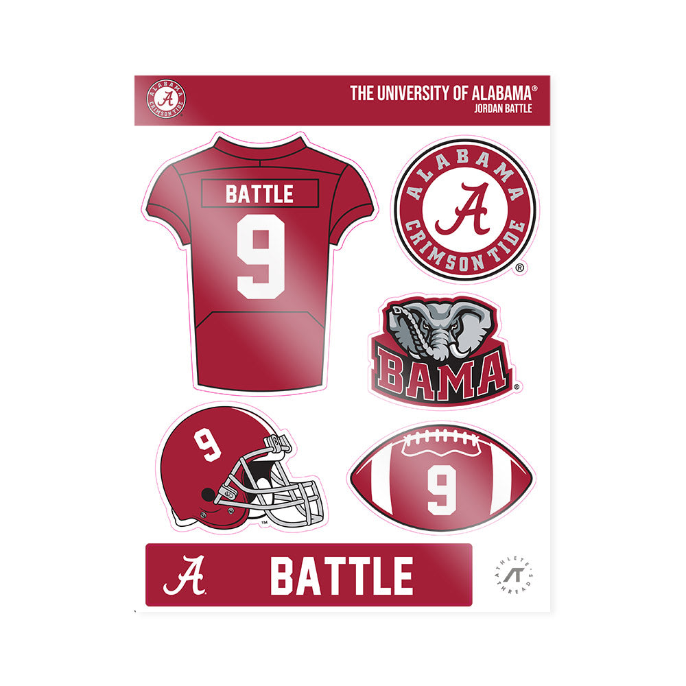 Alabama - NCAA Football : Jordan Battle - Sticker Sheet-0
