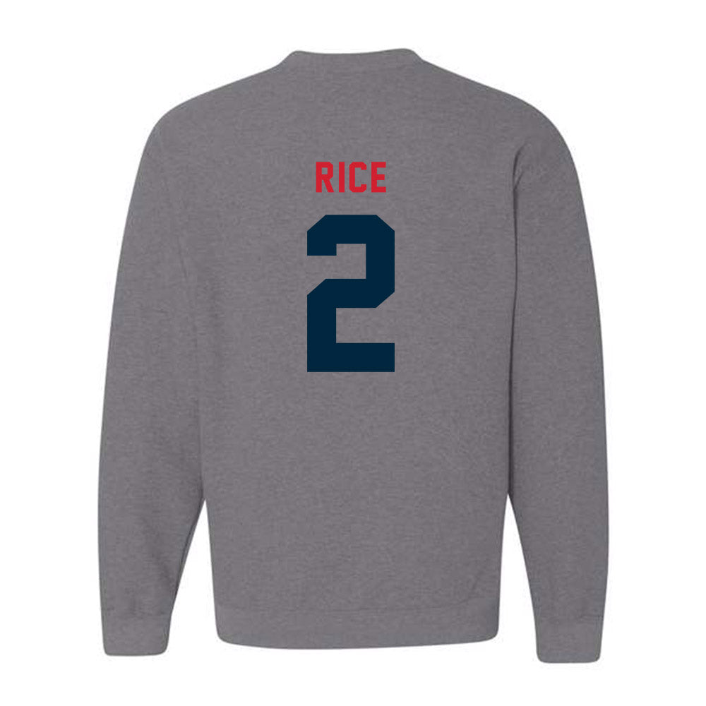 Howard - NCAA Men's Soccer : Deuce Rice - Crewneck Sweatshirt-1