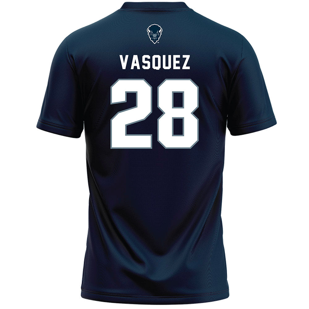 Howard - NCAA Women's Lacrosse : Tea Vasquez - Blue Lacrosse Jersey -1