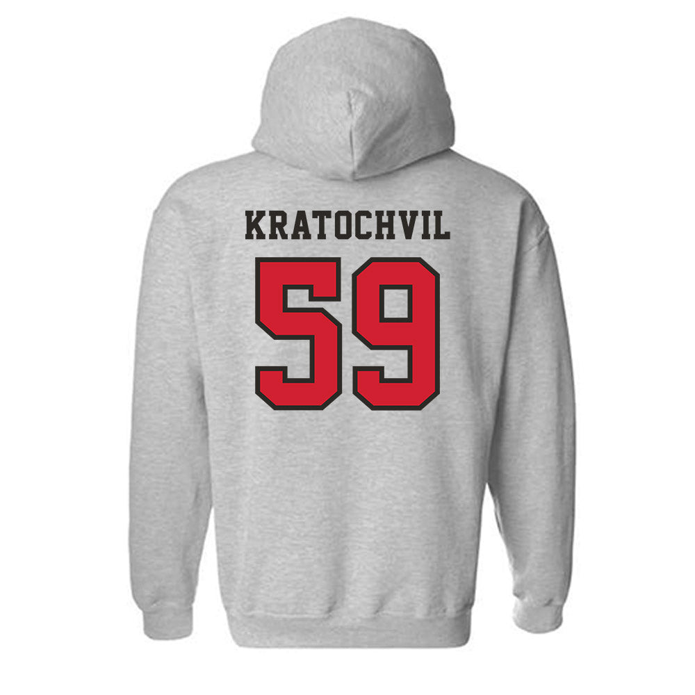 Marist - NCAA Football : James Kratochvil - Classic Shersey Hooded Sweatshirt-1