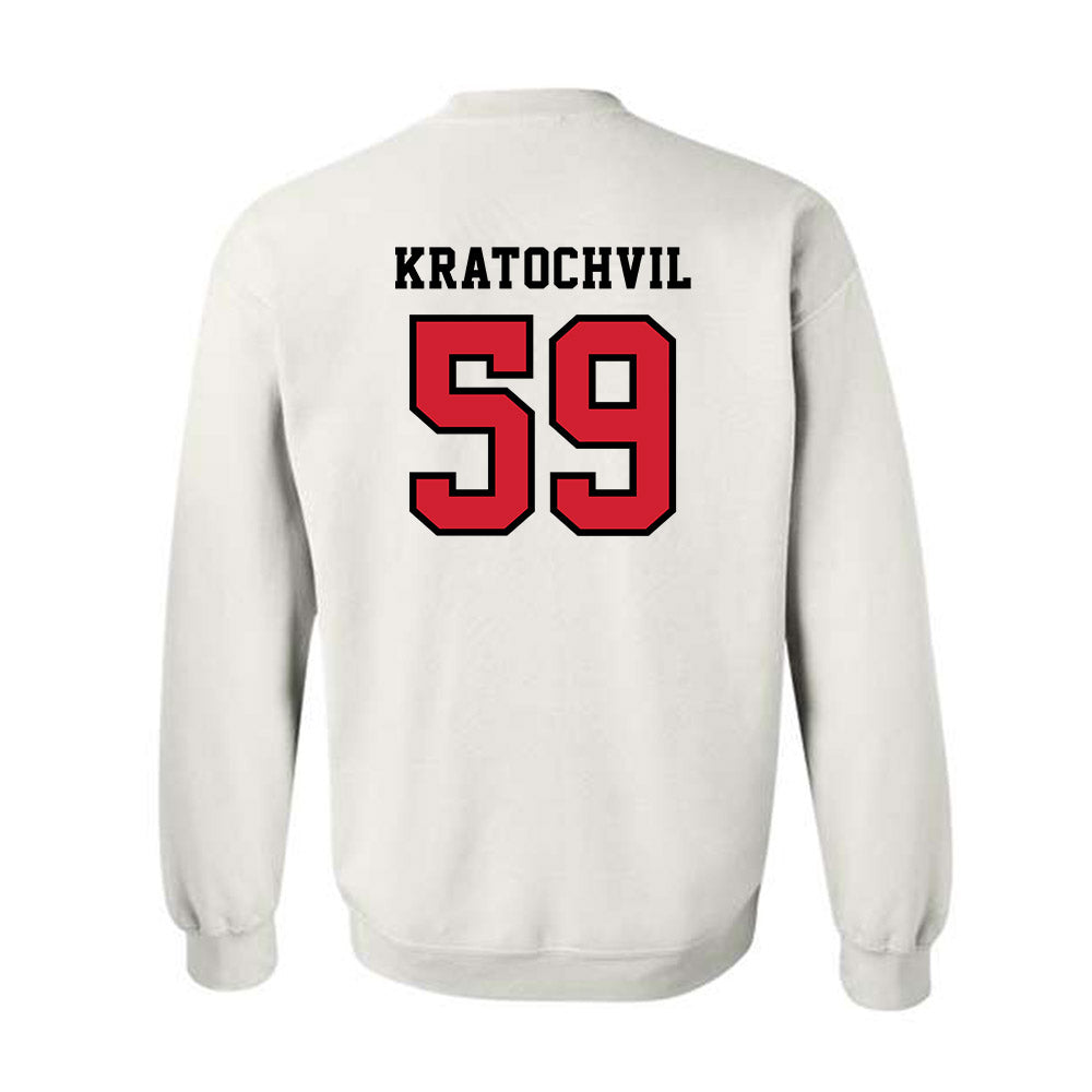 Marist - NCAA Football : James Kratochvil - Classic Shersey Crewneck Sweatshirt-1