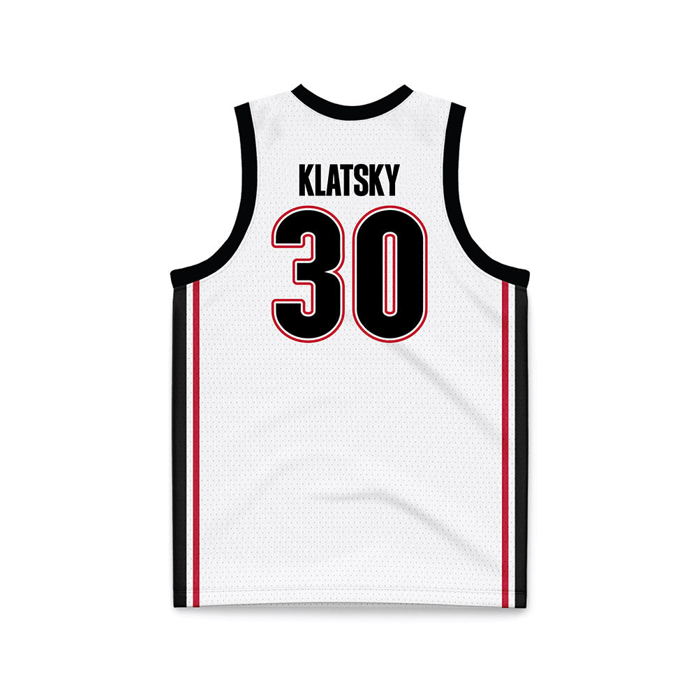 Georgia - NCAA Men's Basketball : Brandon Klatsky - White Basketball Jersey-1