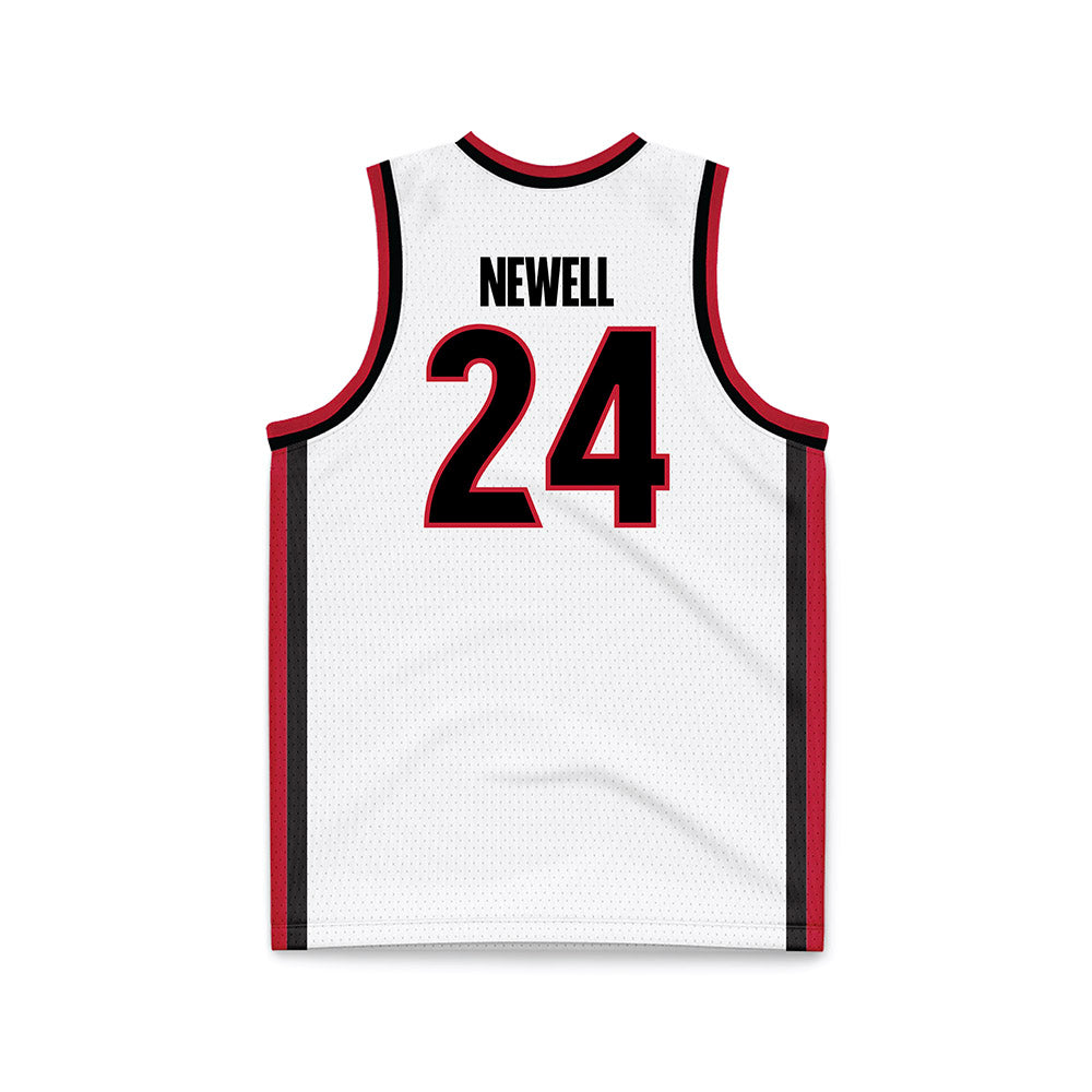 Georgia - NCAA Men's Basketball : Jaden Newell - White Basketball Jersey-1