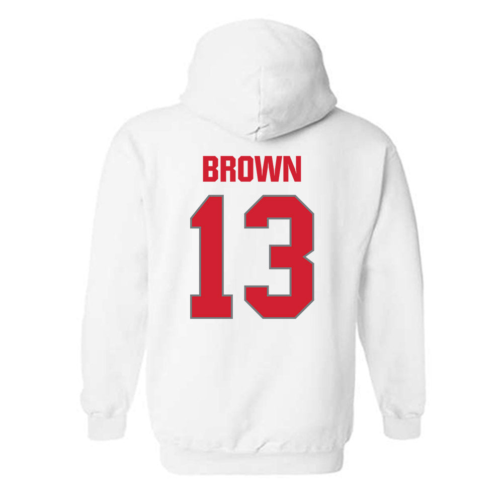 MSUM - NCAA Men's Basketball : Timaris Brown - Hooded Sweatshirt-1