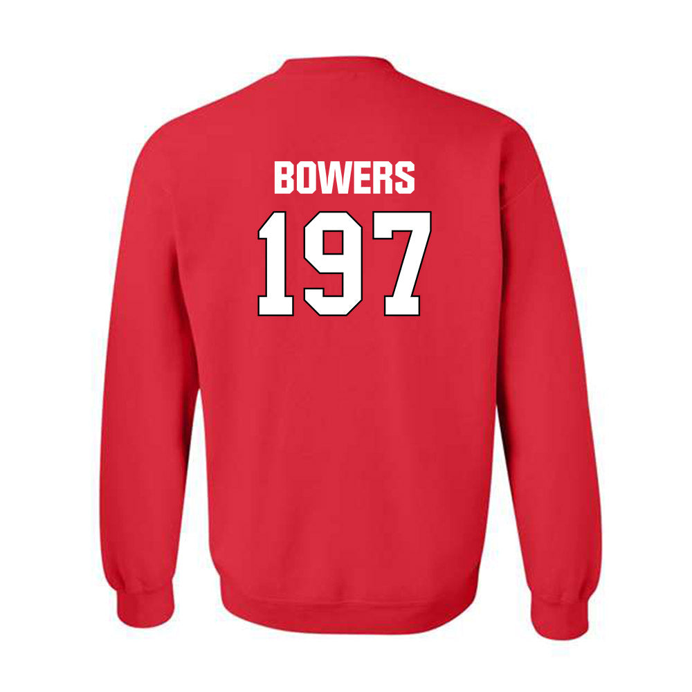 MSUM - NCAA Wrestling : Burak Bowers - Classic Shersey Crewneck Sweatshirt-1
