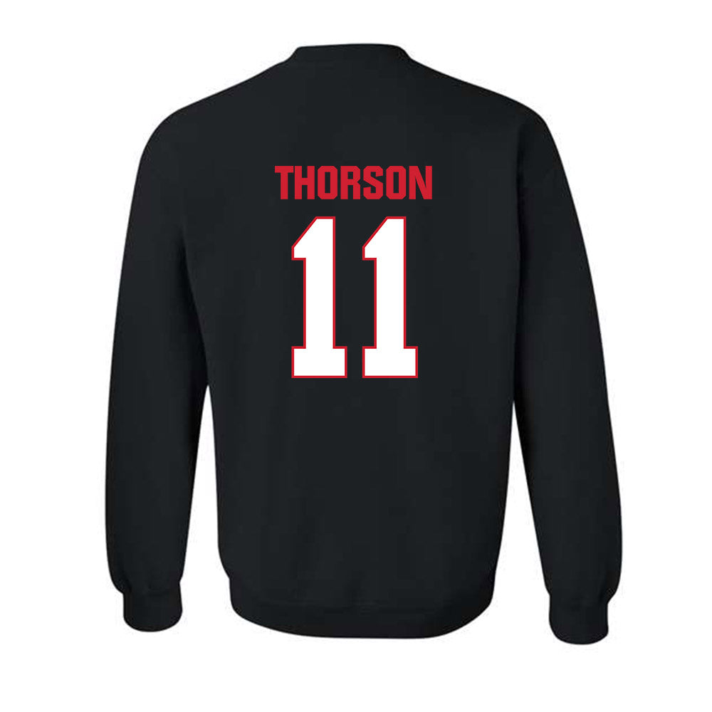 MSUM - NCAA Football : Madden Thorson - Classic Shersey Crewneck Sweatshirt-3
