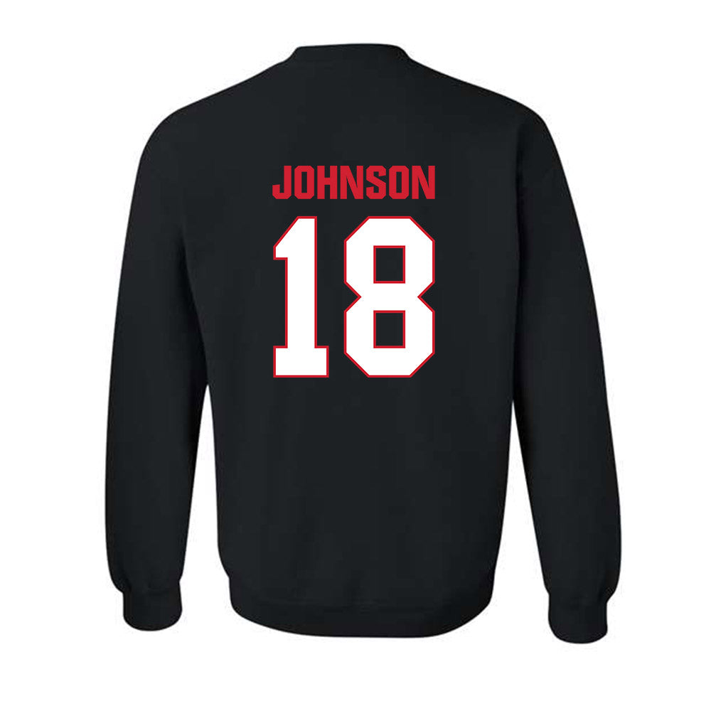 MSUM - NCAA Football : Caleb Johnson - Classic Shersey Crewneck Sweatshirt-3