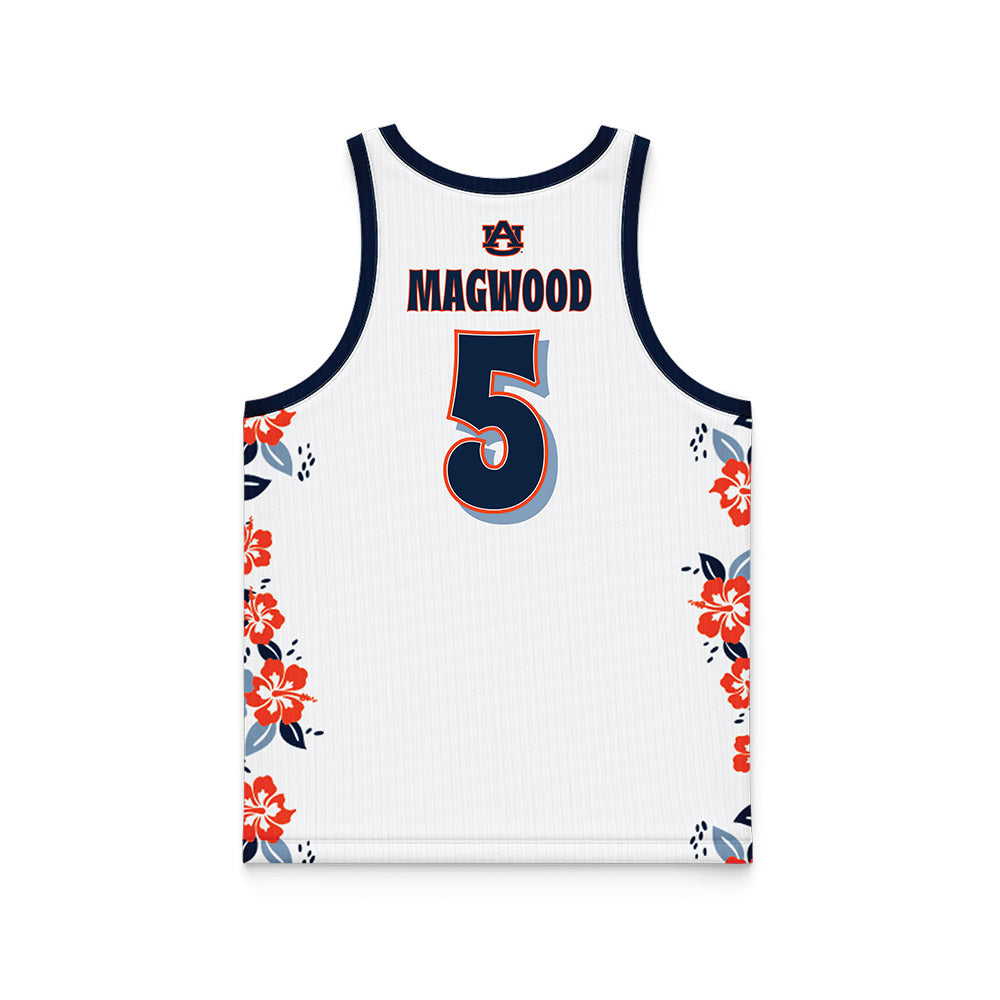 Auburn - NCAA Men's Basketball : Kaden Magwood - Hawaiian Theme Basketball Jersey-1