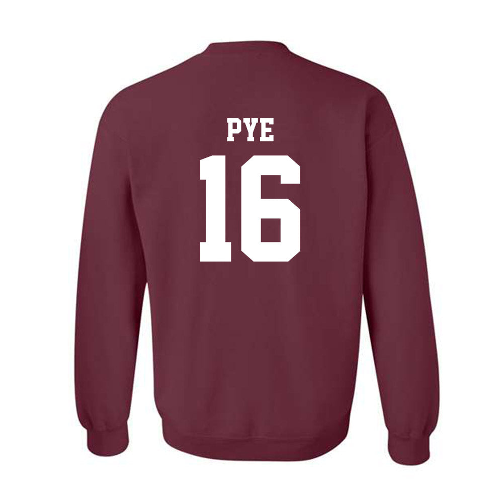 UWLAX - NCAA Baseball : Logan Pye - Classic Shersey Crewneck Sweatshirt-1