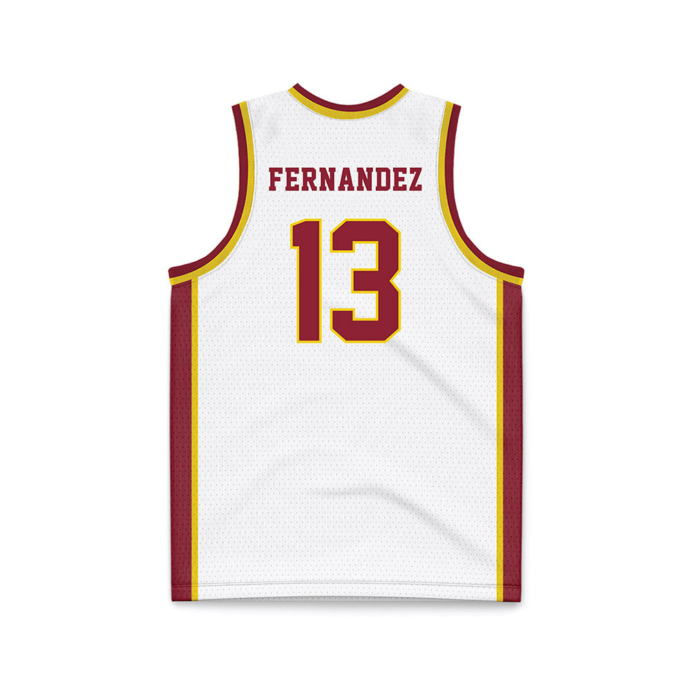 Calvin - NCAA Women's Basketball : Anna Fernandez - White Basketball Jersey-1