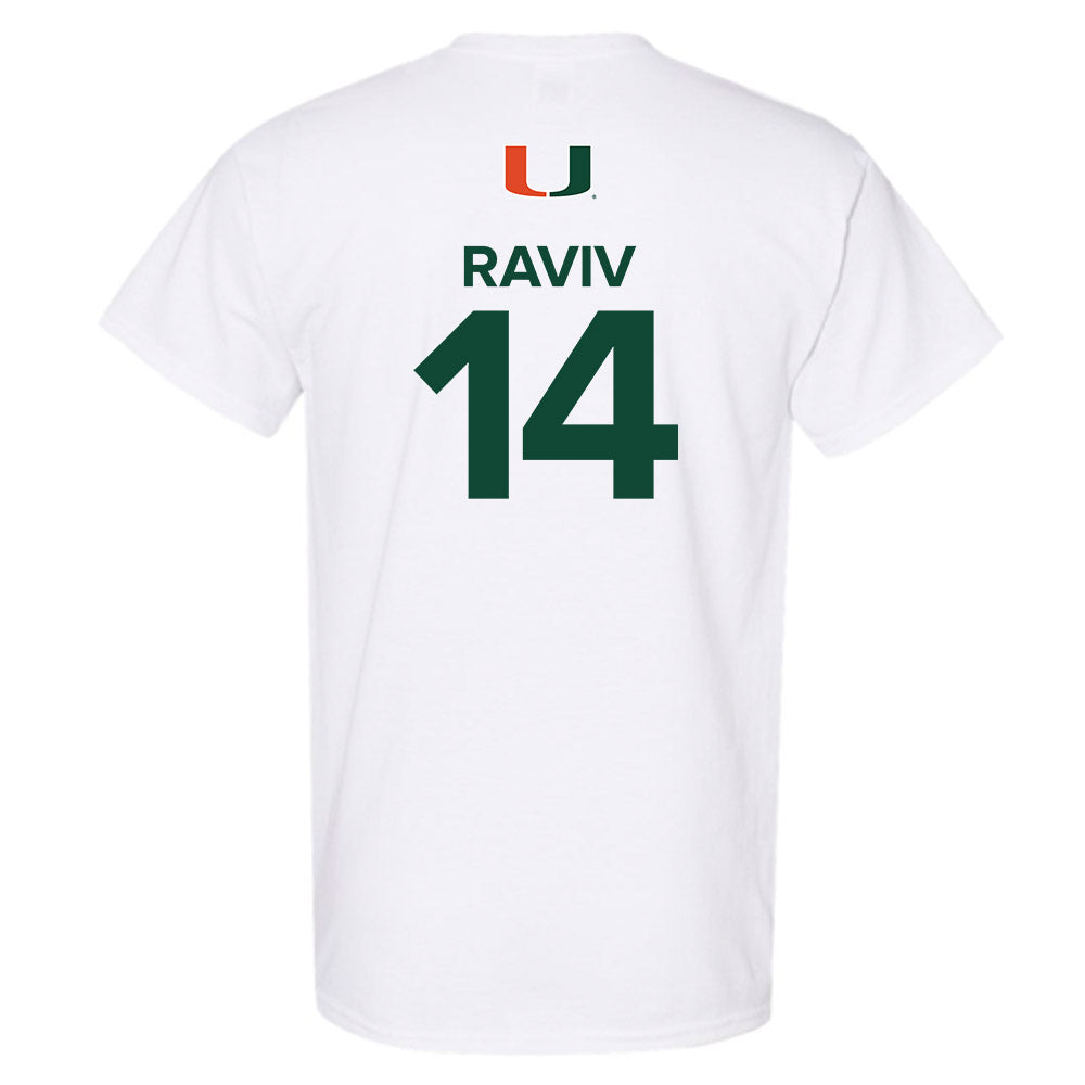 Miami - NCAA Women's Basketball : Gal Raviv - Replica Shersey T-Shirt-1