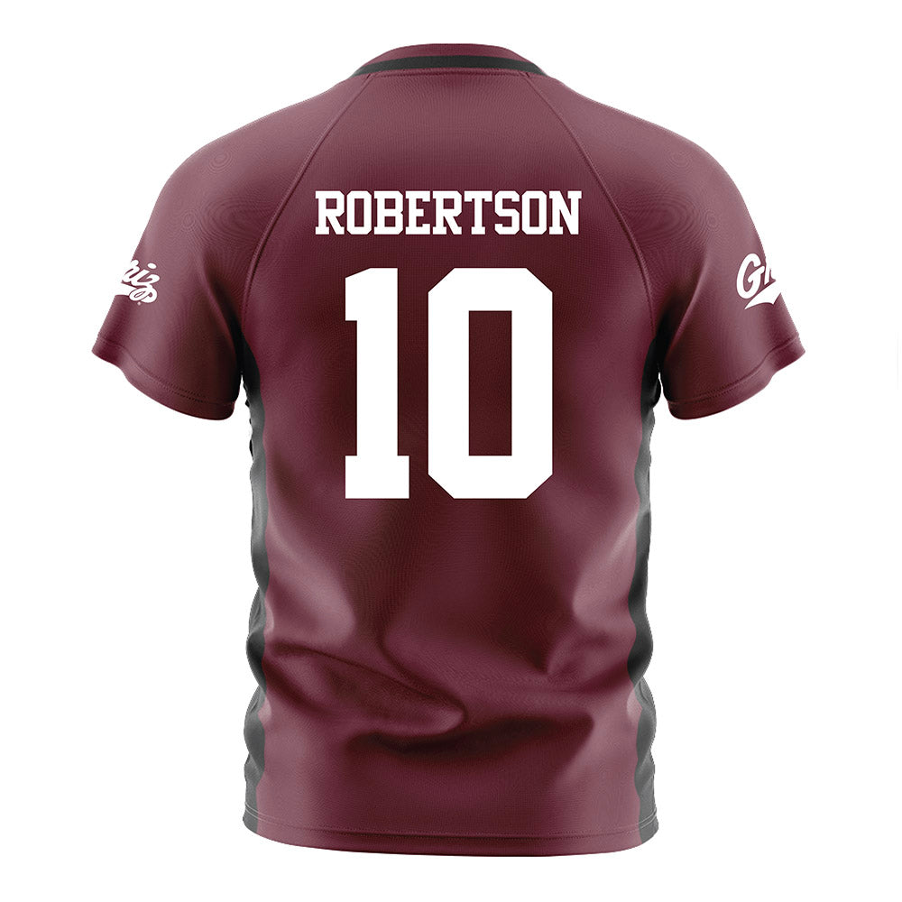 Montana - NCAA Women's Soccer : Lydia Robertson - Maroon Soccer Jersey-1