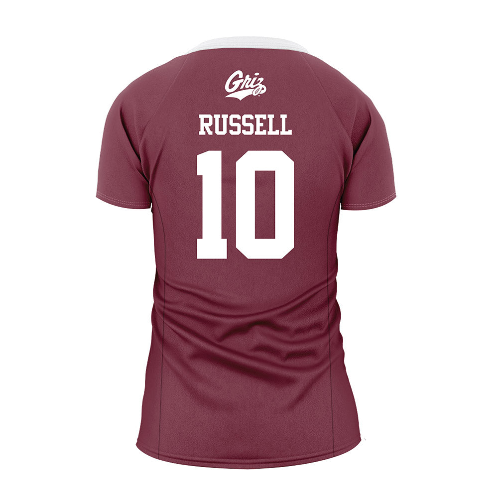 Montana - NCAA Women's Volleyball : Delaney Russell - Maroon Volleyball Jersey
