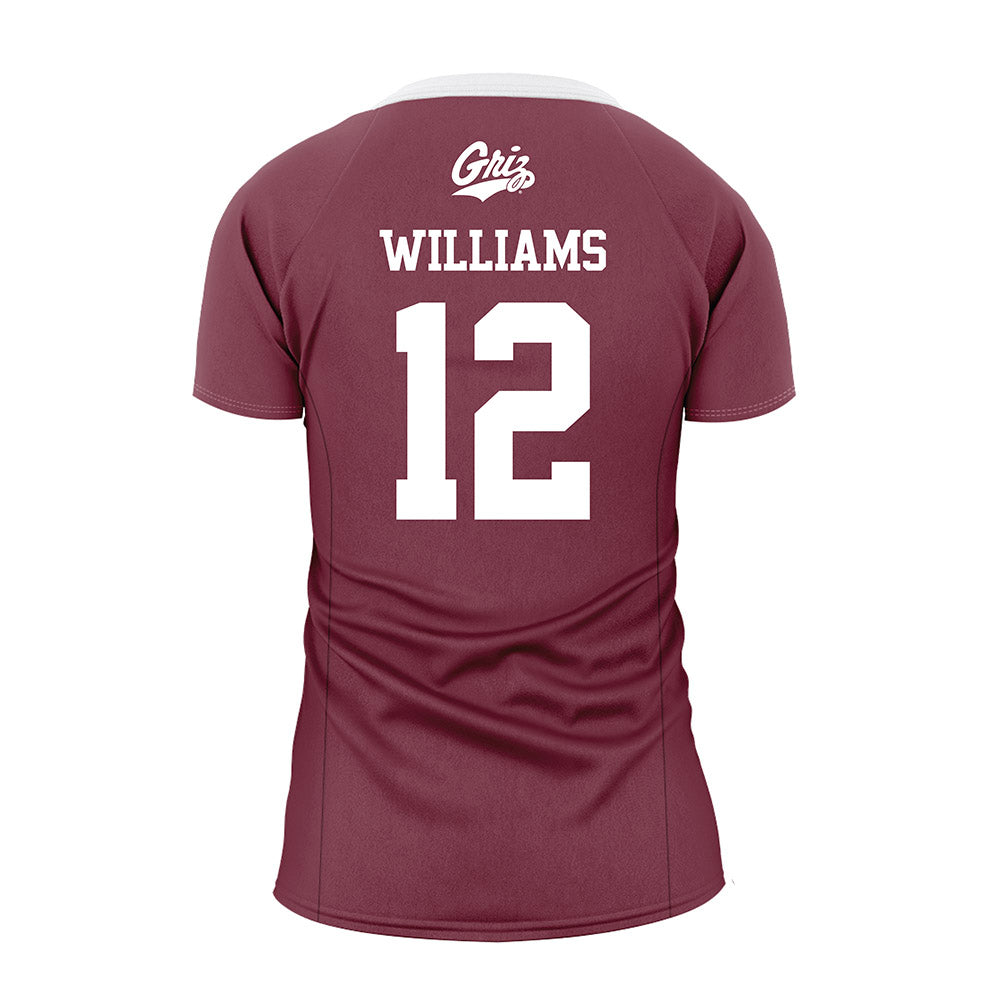 Montana - NCAA Women's Volleyball : Emma Williams - Maroon Volleyball Jersey