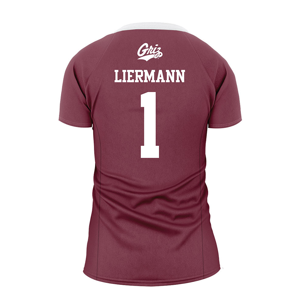 Montana - NCAA Women's Volleyball : Olivia Liermann - Maroon Volleyball Jersey-1