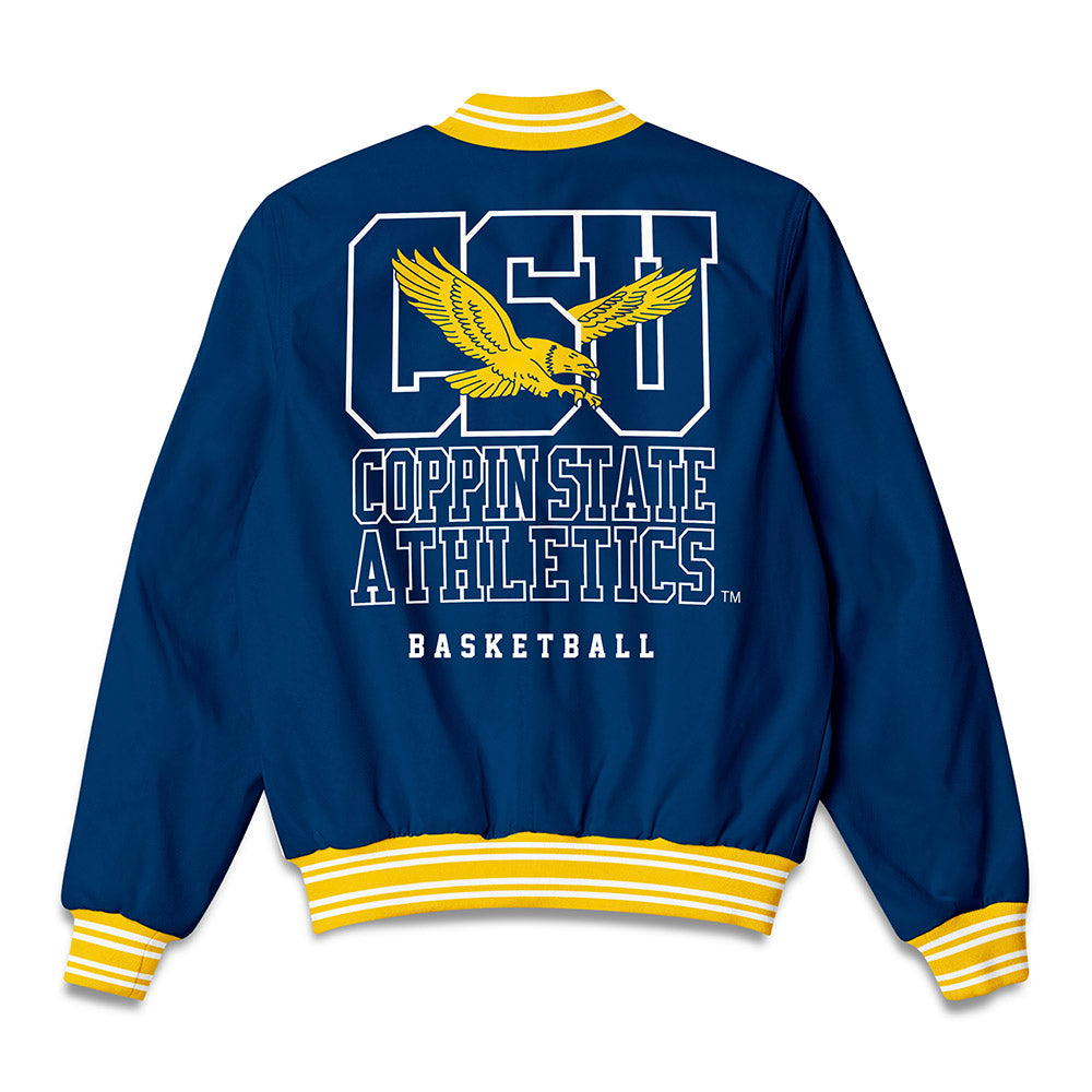 Coppin State - NCAA Men's Basketball : Daveyon Lydner - Bomber Jacket-1