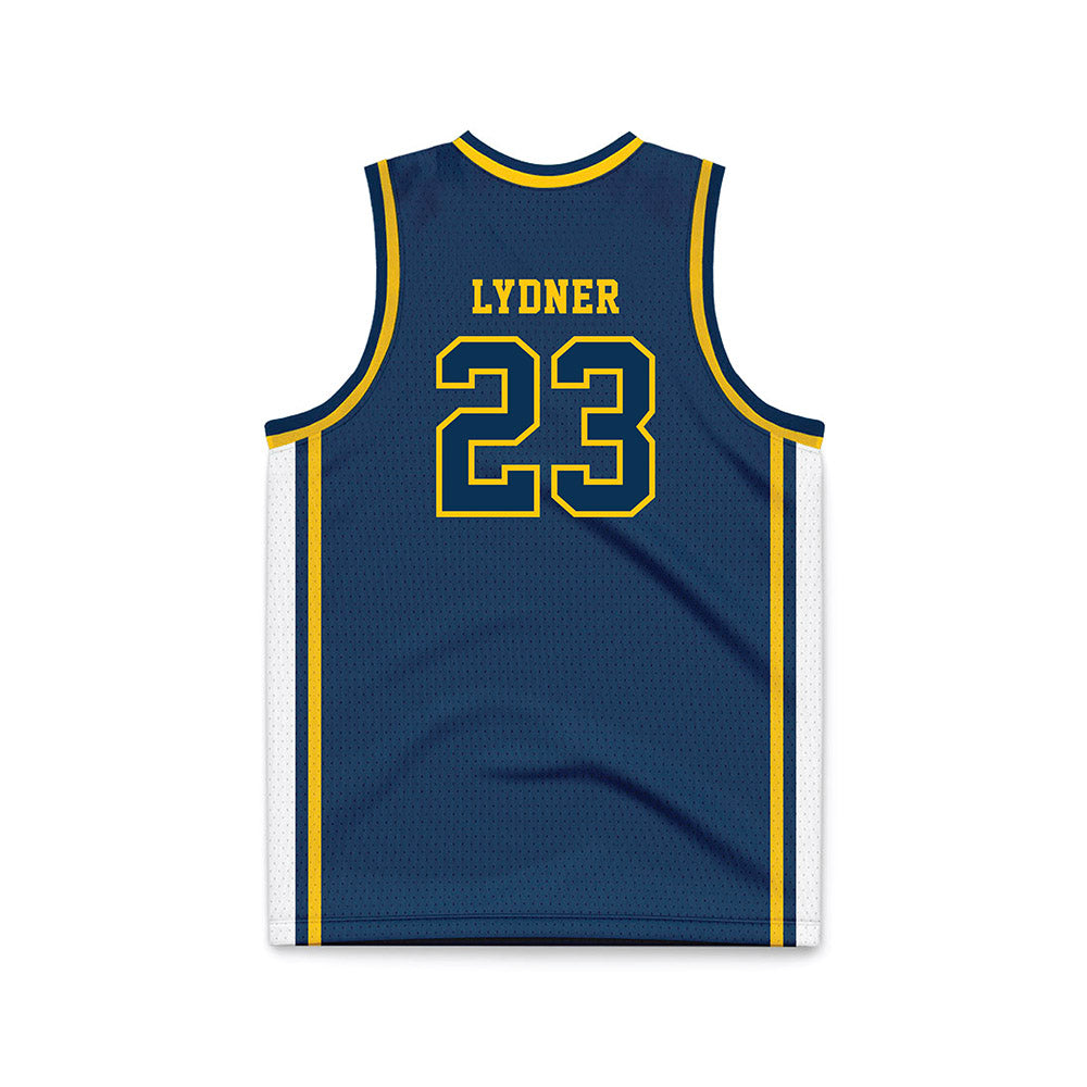 Coppin State - NCAA Men's Basketball : Daveyon Lydner - Navy Basketball Jersey-1