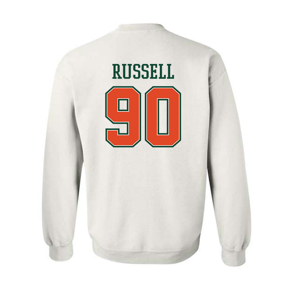Miami - NCAA Football : Daylen Russell - Crewneck Sweatshirt-1