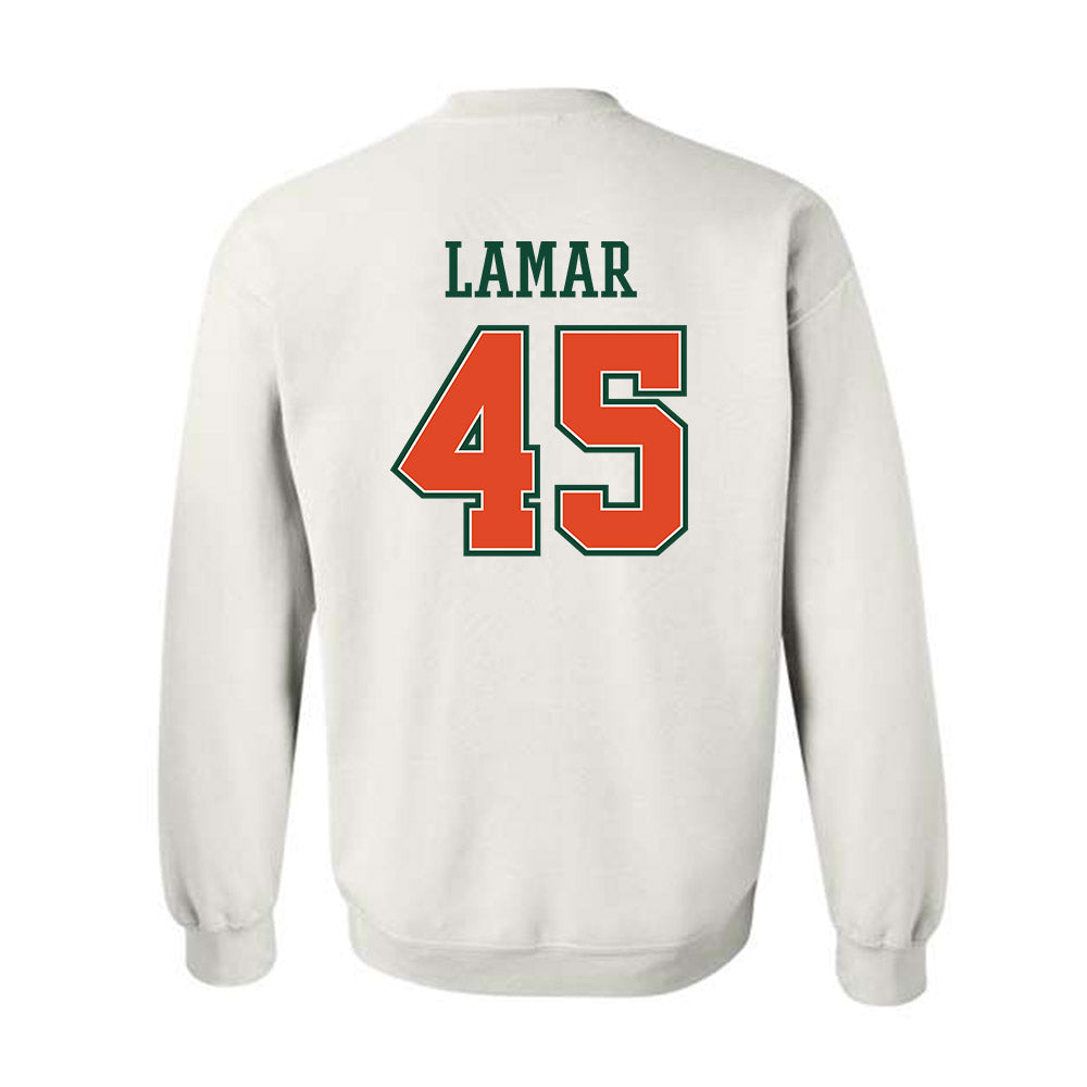 Miami - NCAA Football : Braylon Lamar - Crewneck Sweatshirt-1
