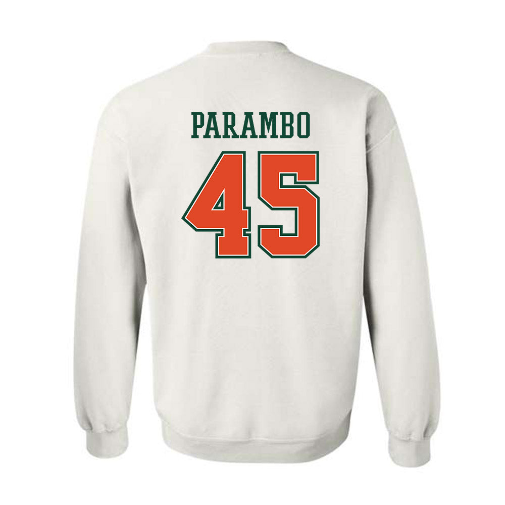 Miami - NCAA Football : Luke Parambo - Crewneck Sweatshirt-1