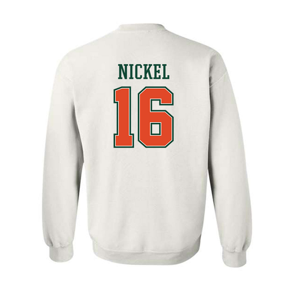Miami - NCAA Football : Luke Nickel - Crewneck Sweatshirt-1