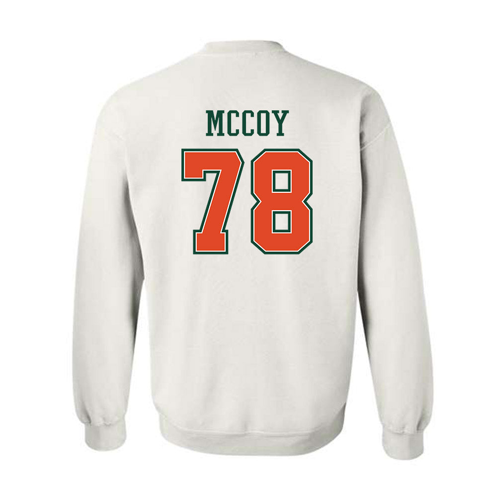 Miami - NCAA Football : Matthew McCoy - Crewneck Sweatshirt-1
