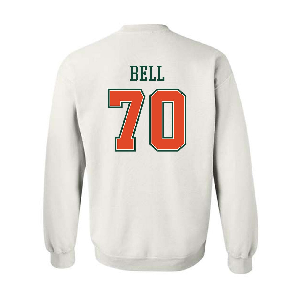 Miami - NCAA Football : Markel Bell - Crewneck Sweatshirt-1