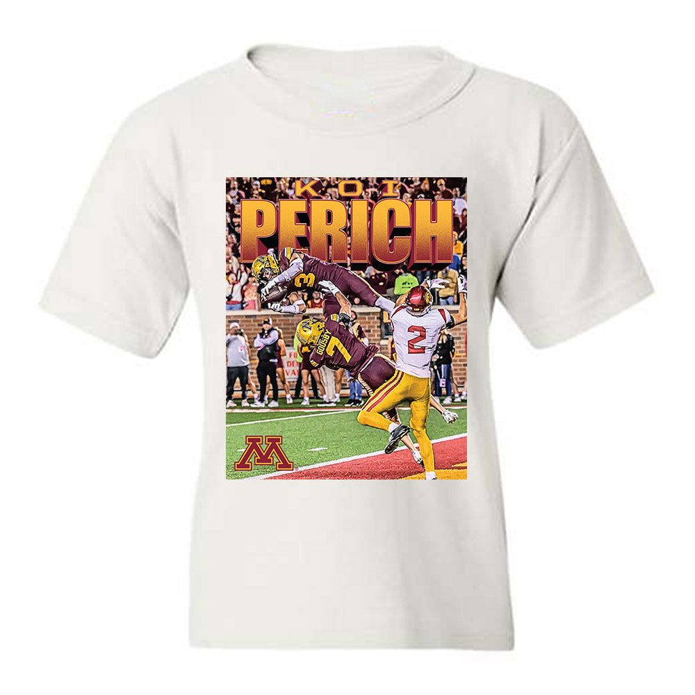 Minnesota - NCAA Football : Koi Perich - Winning Catch Youth T-Shirt