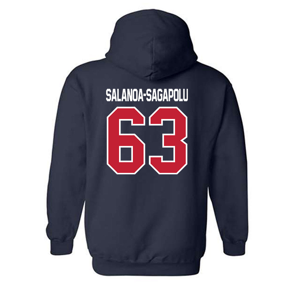 Utah Tech - NCAA Football : Fasitootai Salanoa-Sagapolu - Classic Shersey Hooded Sweatshirt-1