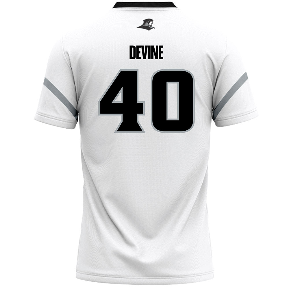 Providence - NCAA Men's Lacrosse : Kevin Devine - White Lacrosse Jersey -1
