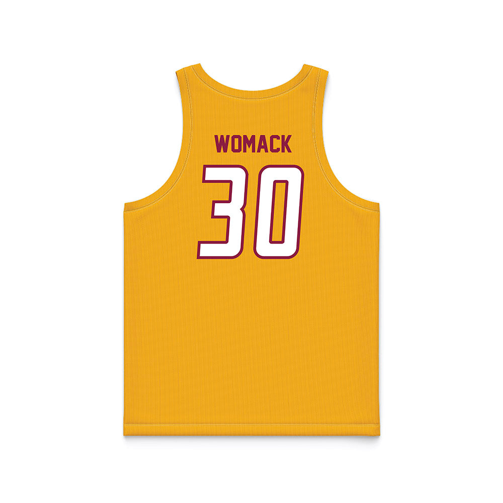 Bethune - NCAA Men's Basketball : Simeon Womack - Gold Basketball Jersey-1