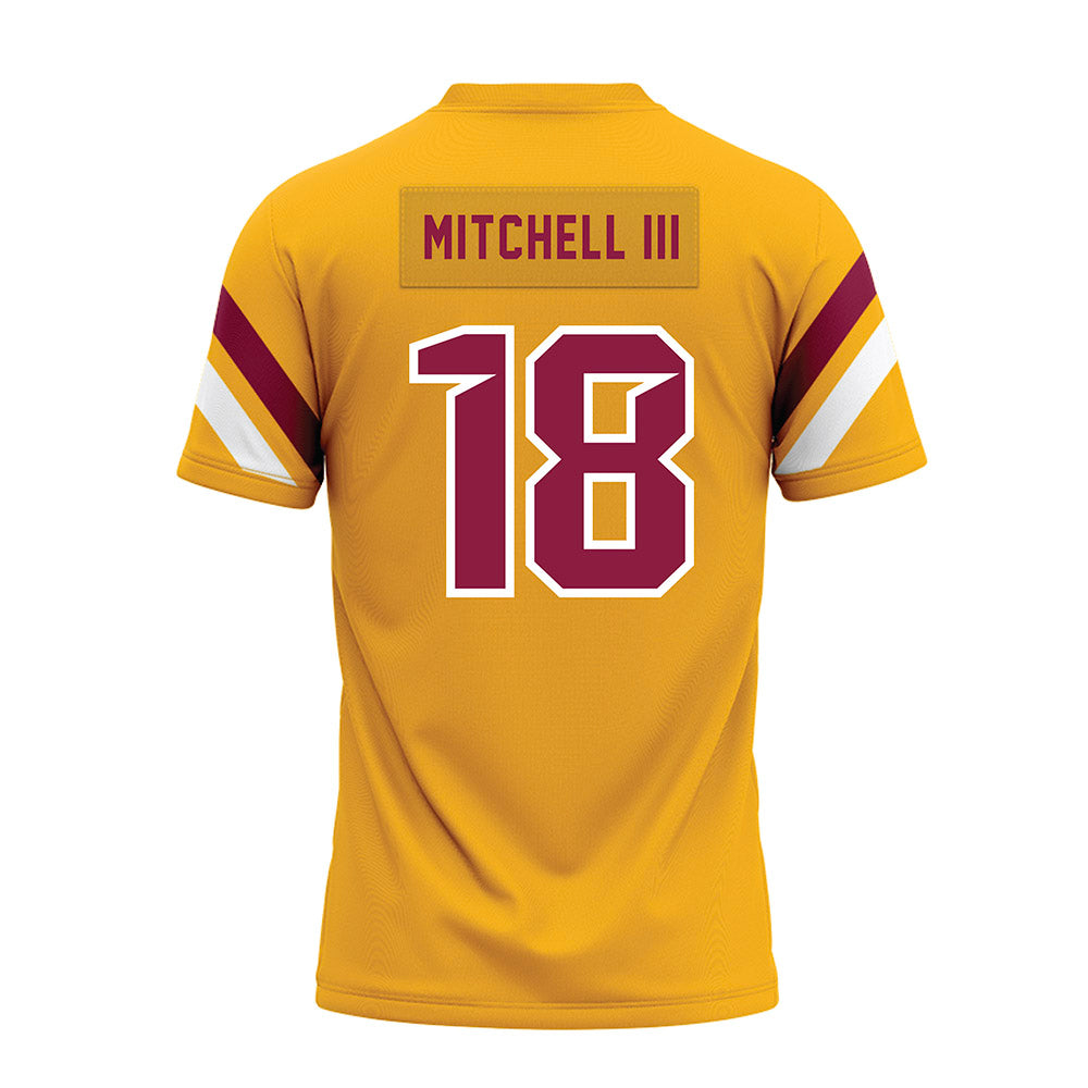 Bethune - NCAA Football : Tc Mitchell iii - Gold Premium Football Jersey-1