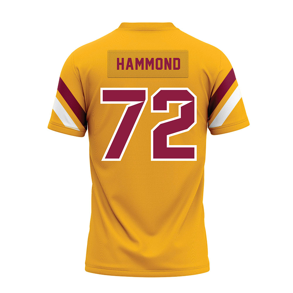 Bethune - NCAA Football : Trevaris Hammond - Gold Premium Football Jersey-1