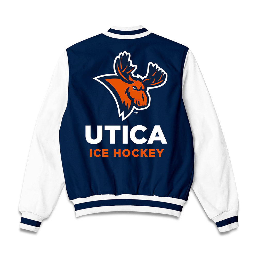 Utica - NCAA Men's Ice Hockey : Anthony Bax - Bomber Jacket-1