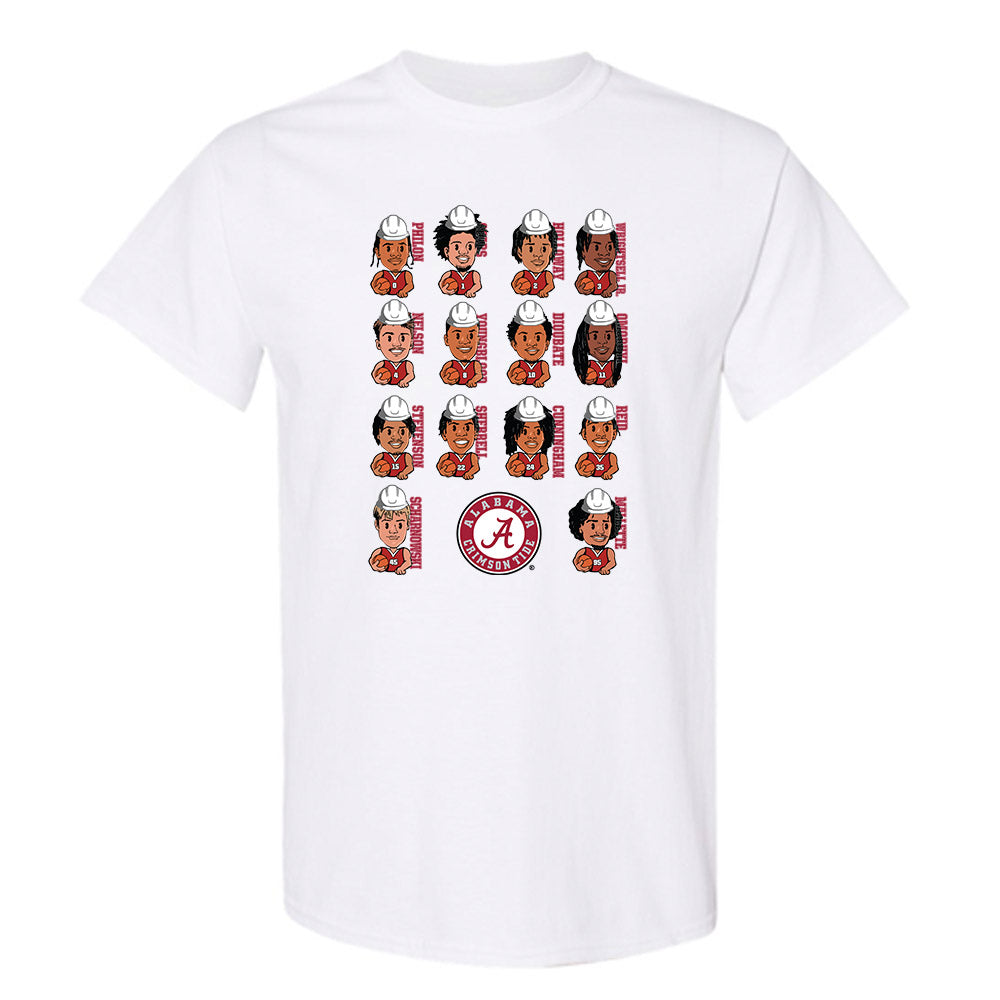 Alabama - NCAA Men's Basketball : - Emoji Style Team Caricature T-Shirt-0