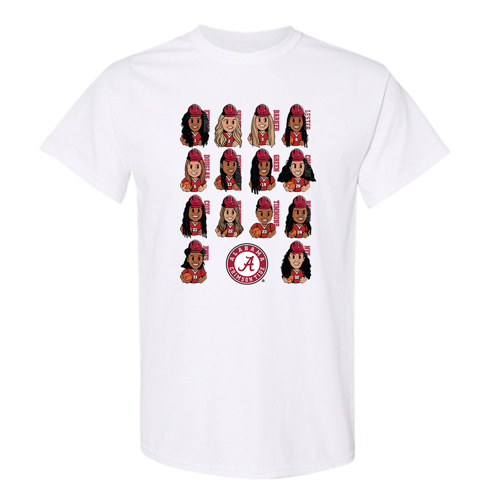 Alabama - NCAA Women's Basketball : - Team Caricature T-Shirt-0