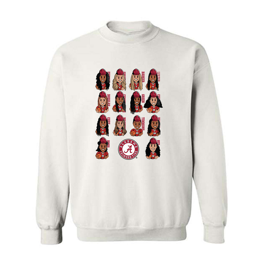 Alabama - NCAA Women's Basketball : - Team Caricature Crewneck Sweatshirt-0