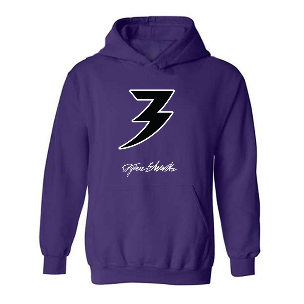 Kansas State - NCAA Football : Dylan Edwards - Purple Lightning Hooded Sweatshirt-0