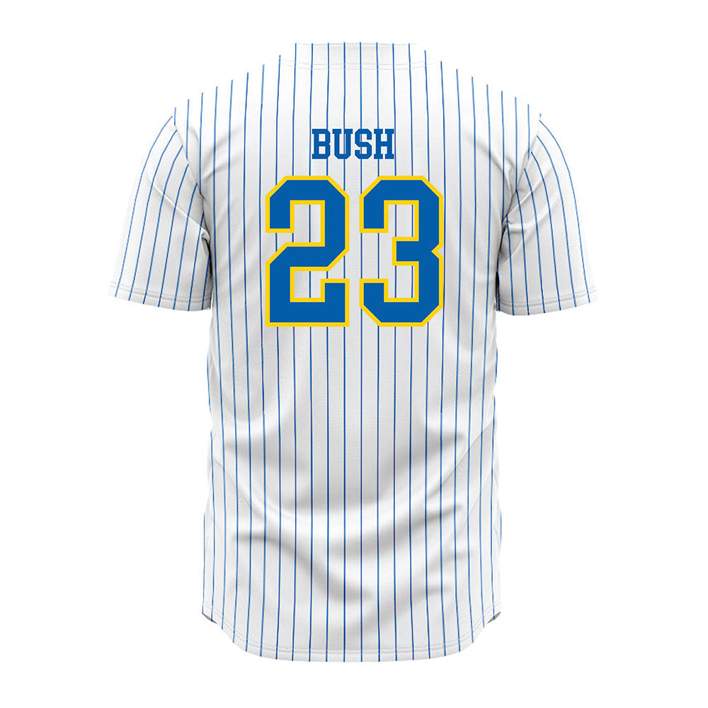 Southeastern - NCAA Baseball : Jeremiah Bush - White Pinstripe Jersey-1