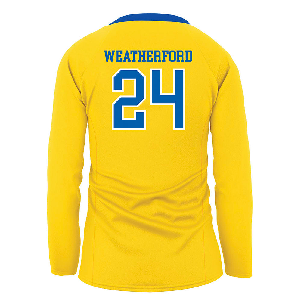 Southeastern - NCAA Women's Volleyball : Laura Weatherford - Gold Volleyball Jersey-1