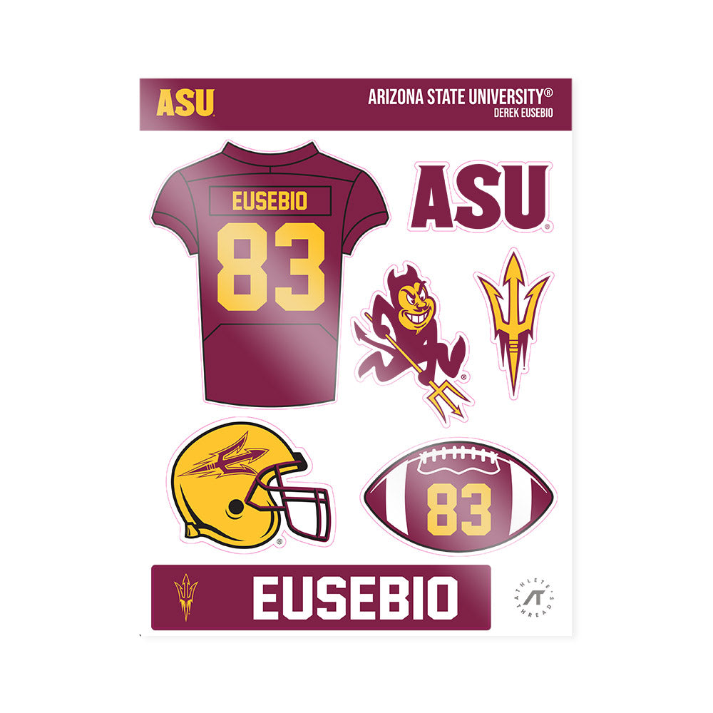 Arizona State - NCAA Football : Derek Eusebio - Sticker Sheet-0
