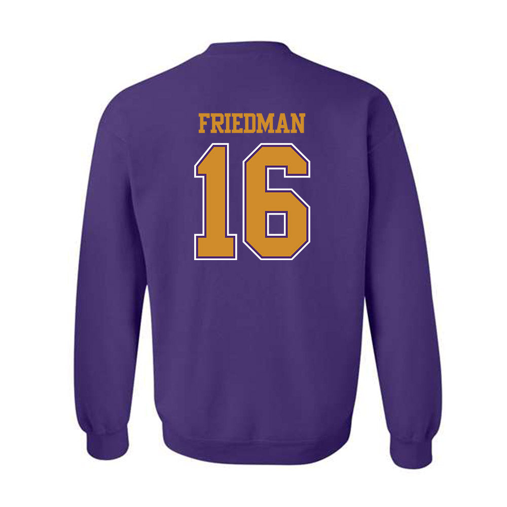 Alcorn - NCAA Baseball : Asher Friedman - Classic Shersey Crewneck Sweatshirt-1
