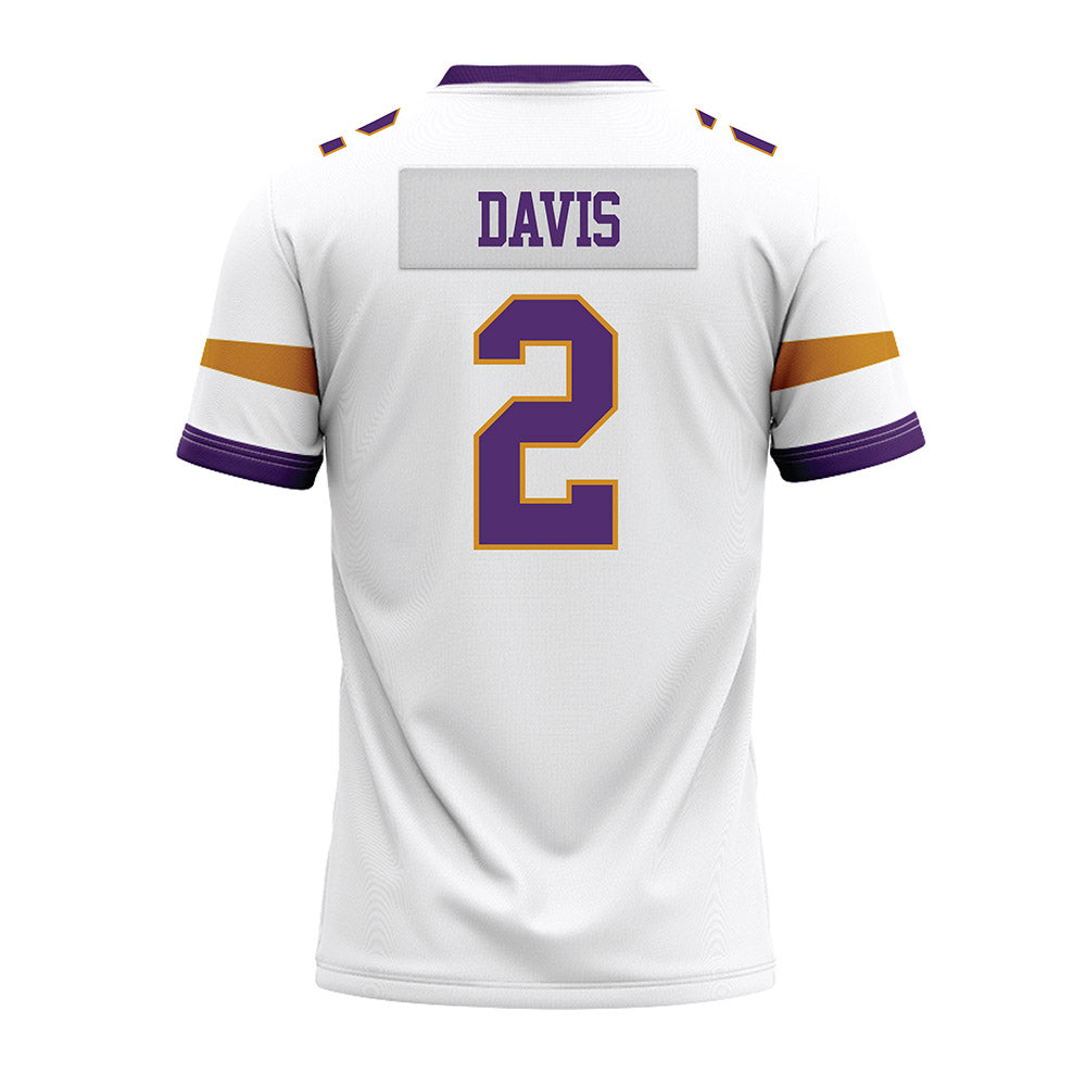 Alcorn - NCAA Football : Reggie Davis - white Premium Football Jersey-1