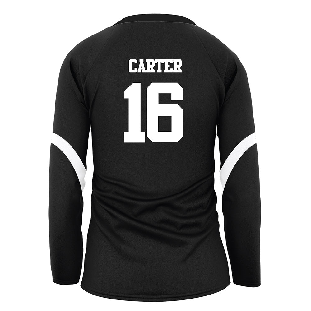 Alcorn - NCAA Women's Volleyball : Courtney Carter - black Volleyball Jersey-1