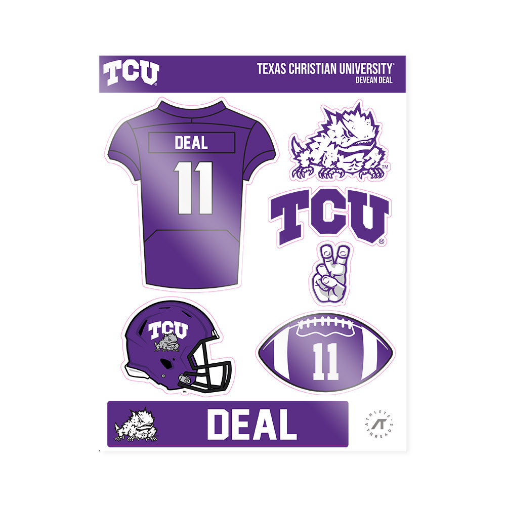 TCU - NCAA Football : Devean Deal - Sticker Sheet-0