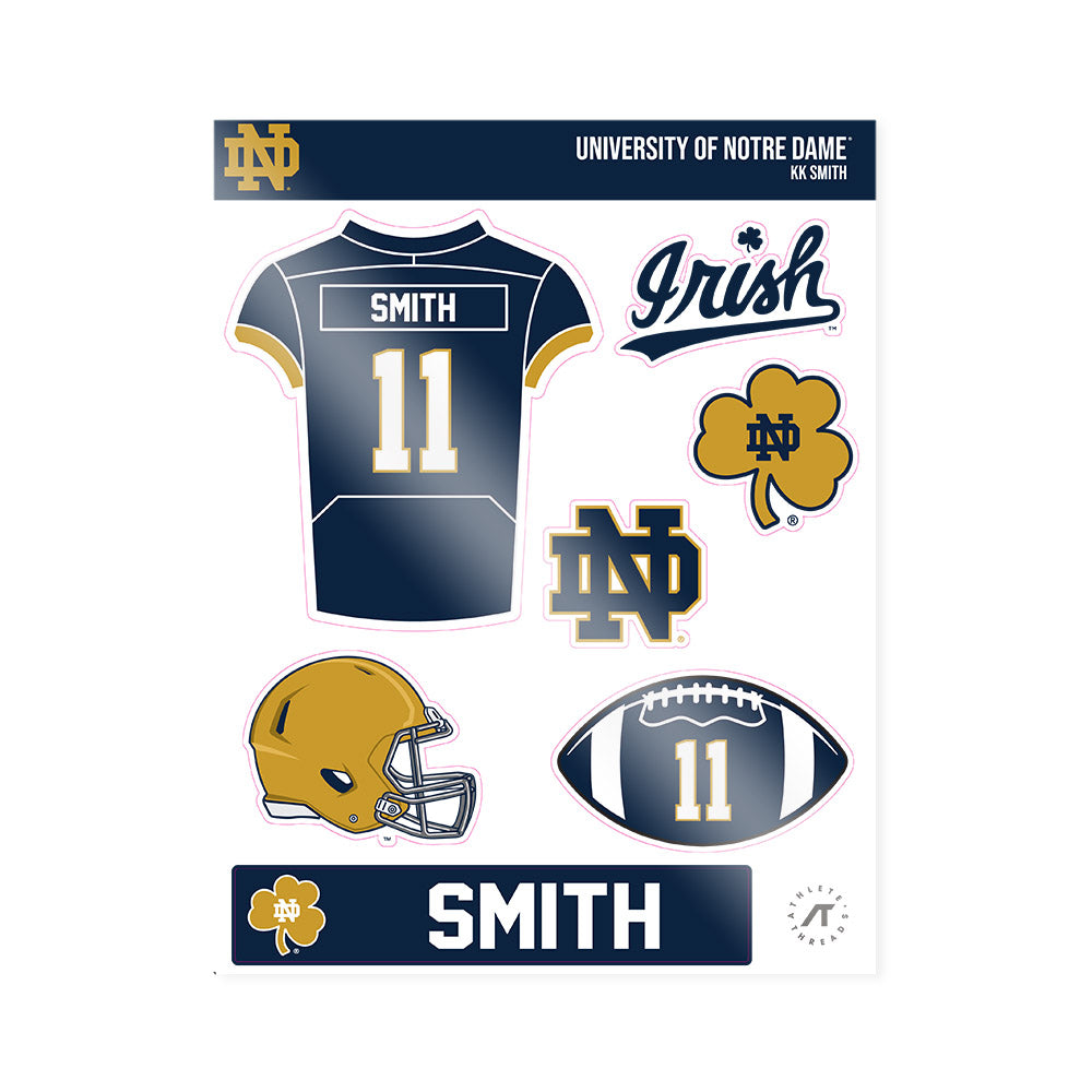Notre Dame - NCAA Football : KK Smith - Sticker Sheet-0