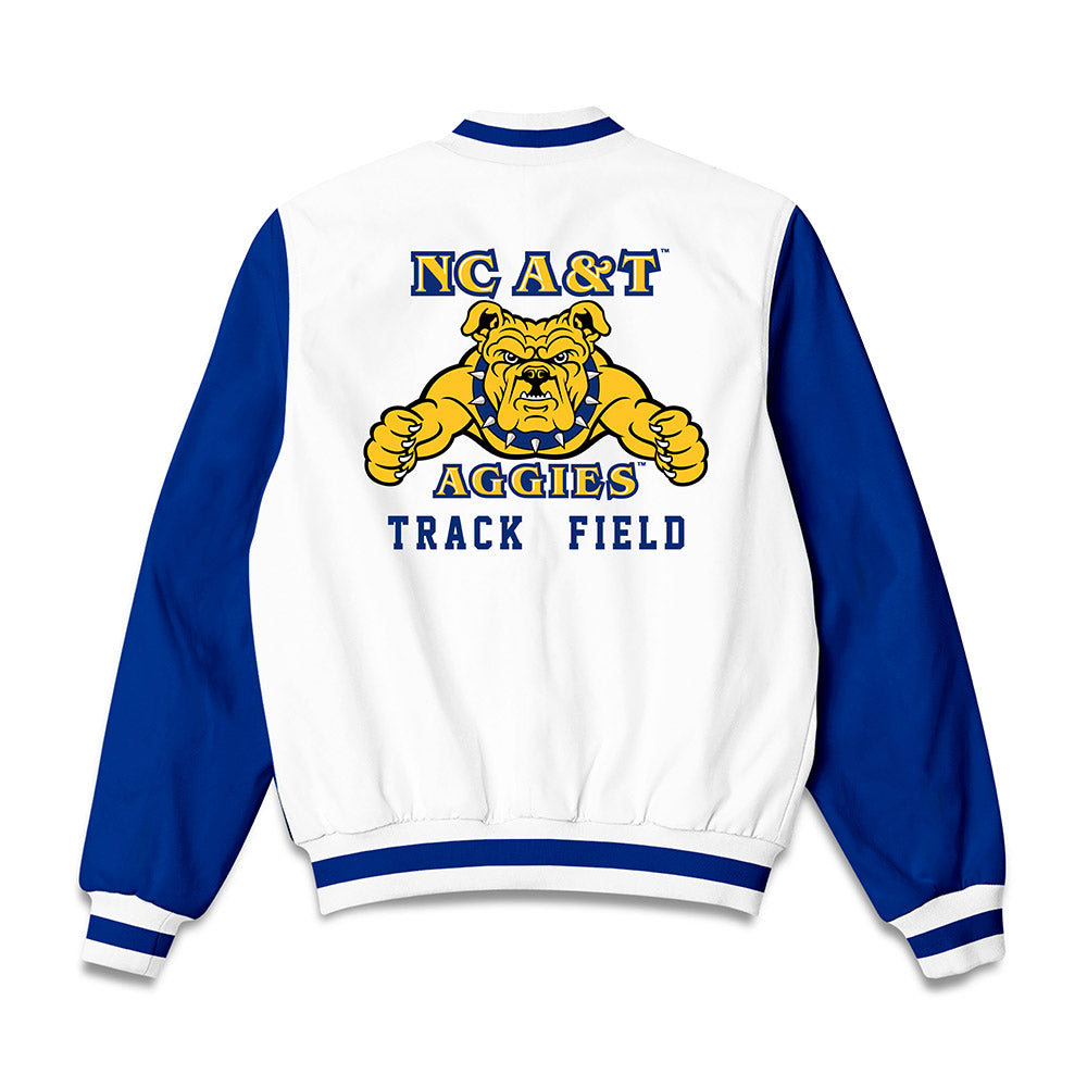 North Carolina A&T - NCAA Men's Track & Field : Myles Pendarvis - Bomber Jacket-1